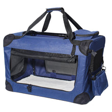 Lade das Bild in den Galerie-Viewer, Faltbare Hundebox Transportbox Hundekäfig mit verschiedenen Größen und Farben (L - 55 x 70 x 53cm)