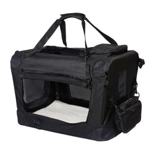 Lade das Bild in den Galerie-Viewer, Faltbare Hundebox Transportbox Hundekäfig mit verschiedenen Größen und Farben (L - 55 x 70 x 53cm)