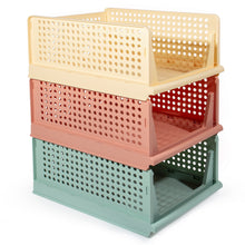 Lade das Bild in den Galerie-Viewer, Schrank Organizer Kleiderschrank 3 Stück, Faltbare Aufbewahrungsbox, Ordnungssystem für Schubladen, Schließfächer, Kleiderschränke