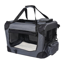 Lade das Bild in den Galerie-Viewer, Faltbare Hundebox Transportbox Hundekäfig mit verschiedenen Größen und Farben (L - 55 x 70 x 53cm)