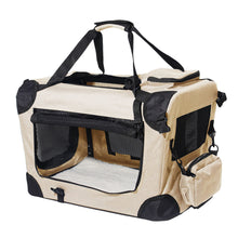 Lade das Bild in den Galerie-Viewer, Faltbare Hundebox Transportbox Hundekäfig mit verschiedenen Größen und Farben (L - 55 x 70 x 53cm)