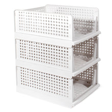 Lade das Bild in den Galerie-Viewer, Schrank Organizer Kleiderschrank 3 Stück, Faltbare Aufbewahrungsbox, Ordnungssystem für Schubladen, Schließfächer, Kleiderschränke