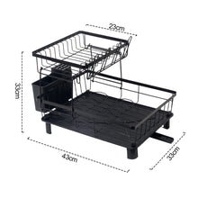 Lade das Bild in den Galerie-Viewer, Abtropfgestell Geschirr,Edelstahl-Geschirrabtropfgestell für Küchentheke