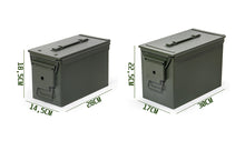 Lade das Bild in den Galerie-Viewer, Munitionskiste Abschließbar, US Ammo Box, Patronenbox, Aufbewahrungsbox für Lithiumbatterien, Armeegrün