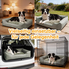 Lade das Bild in den Galerie-Viewer, Hundebett für mittelgroße & Grosse Hunde,Dicker Hundekissen, ergonomisches Hundebetten mit abnehmbarem Bezug, kratzfestes & wasserdichtes Hundekorb, Hundekörbchen waschbar