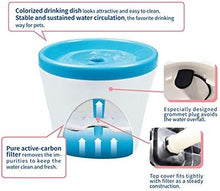 Lade das Bild in den Galerie-Viewer, Katzen/Hunde Trinkbrunnen, Katzenbrunnen Wasserbrunnen mit Aktivkohlefilter 2L (Blau)