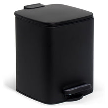 Lade das Bild in den Galerie-Viewer, Kosmetikeimer 6L, Mülleimer bad, Badmülleimer mit Deckel, (Soft Close) Tretmülleimer aus Metall für Badezimmer, WC, Schlafzimmer (24 x 19,5 x 25 cm)