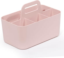 Lade das Bild in den Galerie-Viewer, Korb Organizer mit Griff, Kunststoffkorb, Reinigungskorb, Bastelkorb, Schreibtischkorb, Aufbewahrung für stifte, bad, schminktisch, Bastelsachen, Nähutensilien15,5T x 25B x 17H cm