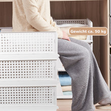 Lade das Bild in den Galerie-Viewer, Schrank Organizer Kleiderschrank 3 Stück, Faltbare Aufbewahrungsbox, Ordnungssystem für Schubladen, Schließfächer, Kleiderschränke