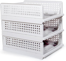 Lade das Bild in den Galerie-Viewer, Schrank Organizer Kleiderschrank 3 Stück, Faltbare Aufbewahrungsbox, Ordnungssystem für Schubladen, Schließfächer, Kleiderschränke