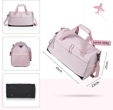 Lade das Bild in den Galerie-Viewer, Sporttasche Kinder Mädchen Leichte Reisetasche Wasserabweisende Schwimmtasche Kinder 30L Sporttasche Mädchen Tragbare Kindersporttasche für Sportstunden, Sportverein, Urlaub