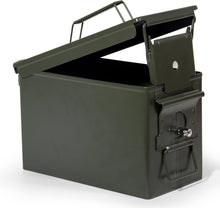 Lade das Bild in den Galerie-Viewer, Munitionskiste, US Ammo Box, Patronenbox, Aufbewahrungsbox für Lithiumbatterien, Munition (Abschließbar-30cm)