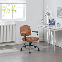 Lade das Bild in den Galerie-Viewer, Bürostuhl Schreibtischstuhl Drehstuhl,Höhenverstellbarer(Braun)