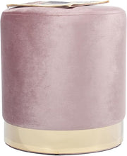 Lade das Bild in den Galerie-Viewer, Samthocker Runder,Zylindrischer Ottoman,Fußbank Hocker,Sitzhocker Runder,Maximale Belastung 150kg,35x35x38cm