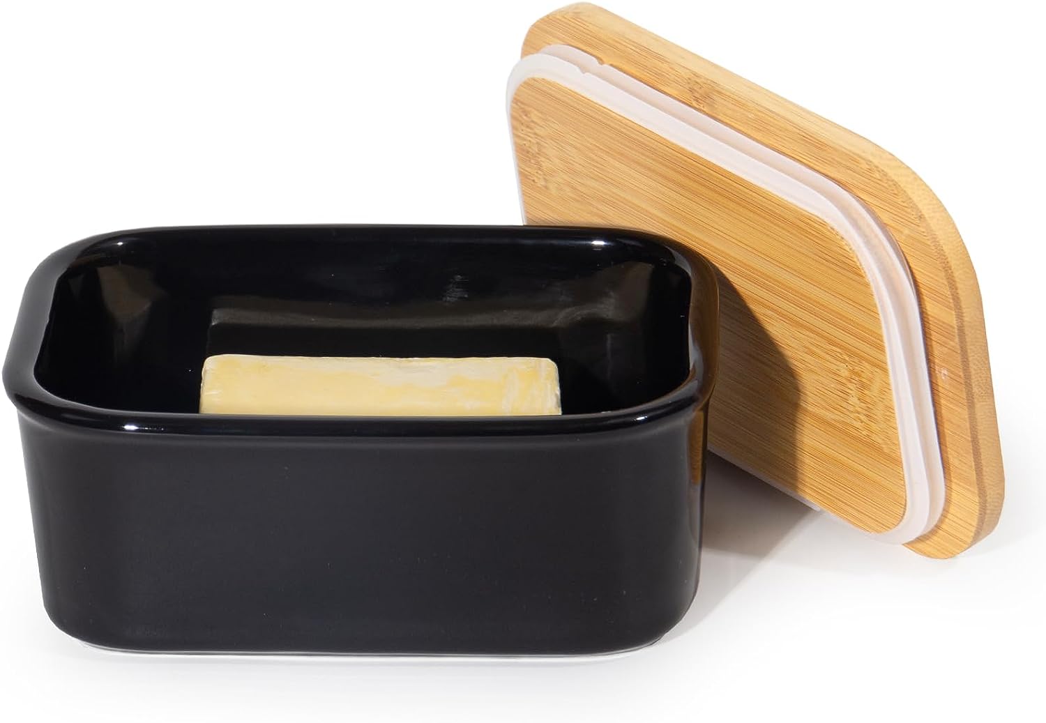 Butterdose Keramik mit Holzdeckel , 250g Butter Aufbewahrung , Butterb – Zedelmaier Shop