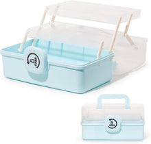 Lade das Bild in den Galerie-Viewer, Aufbewahrungsbox mit fächern, Sortierboxen, Nähkasten, Bastelkoffer leer, Medicine Organizer Box, Angelkoffer, Aufbewahrung for Kleinteile, Haargummi(29cm)