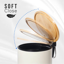 Lade das Bild in den Galerie-Viewer, 3L Badezimmer Mülleimer mit deckel, Mülleimer Bad mit Absenkautomatik (Soft Close)