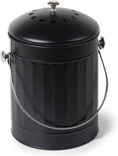 Lade das Bild in den Galerie-Viewer, Biomülleimer Küche 5,5L mit Deckel & Sieb – Geruchsdicht, Spülmaschinenfest – Bioabfallbehälter für Biomüll