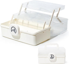 Lade das Bild in den Galerie-Viewer, Aufbewahrungsbox mit fächern, Sortierboxen, Nähkasten, Bastelkoffer leer, Medicine Organizer Box, Angelkoffer, Aufbewahrung for Kleinteile, Haargummi(29cm)