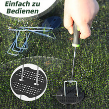 Lade das Bild in den Galerie-Viewer, Erdanker Bodenanker, 50 Stück 150x25mm Ø3mm, Mit Pufferscheiben, Anti Rost Verzinkter Stahl - Für Unkrautvlies, Garten, Gartenvlies & Zaun (50)