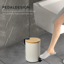 Lade das Bild in den Galerie-Viewer, 3L Badezimmer Mülleimer mit deckel, Mülleimer Bad mit Absenkautomatik (Soft Close)