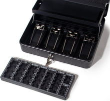 Lade das Bild in den Galerie-Viewer, Geldkassette Abschließbar Groß mit Münzzählbrett & Scheinfächern,30x24x9cm