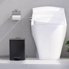 Lade das Bild in den Galerie-Viewer, Kosmetikeimer 6L, Mülleimer bad, Badmülleimer mit Deckel, (Soft Close) Tretmülleimer aus Metall für Badezimmer, WC, Schlafzimmer (24 x 19,5 x 25 cm)