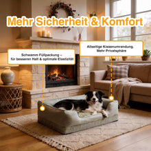 Lade das Bild in den Galerie-Viewer, Orthopädisches Hundebett für mittelgroße & grosse Hunde, dickes & waschbares Hundekissen, ergonomisches Hundebetten mit abnehmbarem Bezug, kratzfestes & wasserdichtes Hundekorb