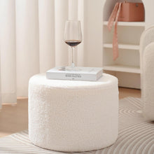 Lade das Bild in den Galerie-Viewer, Samt runder Hocker,Fußhocker Pouf,Eleganter Fußstütze (40*40H)