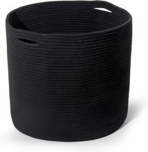 Lade das Bild in den Galerie-Viewer, Wäschekorb aus Baumwolle mit Griffen, Aufbewahrungskorb Geflochten, Laundry Baskets, Korb Aufbewahrung für decken, spielzeug, kuscheltier,Kleidung