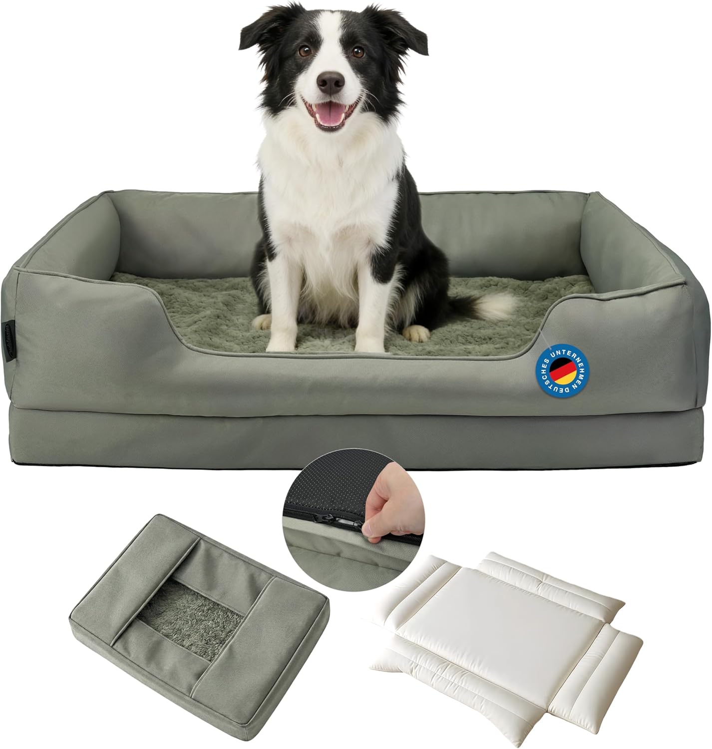 ergonomisches hundebett Orthopädisches Hundebett für mittelgroße & grosse Hunde, dickes & wasc –  Zedelmaier Shop