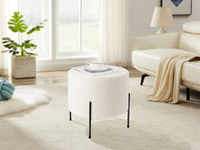 Lade das Bild in den Galerie-Viewer, Samt runder Hocker,Fußhocker Pouf,Eleganter Fußstütze (40*40H)