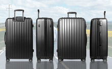 Lade das Bild in den Galerie-Viewer, Handgepäck Koffer Reisekoffer mit Rollen Trolley Handgepäck Trolley Rollkoffer Sicherheit Zahlenschloß Airline-kompatibel Handgepäck 4 Rollen(Schwarz)