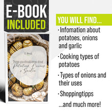 Lade das Bild in den Galerie-Viewer, Kartoffel Vorratsdosen Set, Kartoffeltopf im Retro Zwiebeltopf, Vorratsbehälter aus Metall, Kann Kartoffeln für eine Lange Zeit lagern