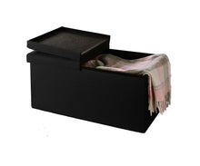 Lade das Bild in den Galerie-Viewer, Sitzbank mit Stauraum, Sitzhocker Faltbar Sitztruhe,Deckel Abnehmbar