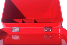 Lade das Bild in den Galerie-Viewer, Medizin Box Metall, Erste Hilfe Kasten Koffer Schrank, Arzneischrank Medizinkoffer Retro, Medizinschrank, 21,5 * 16 * 16 cm (Rot-22CM)