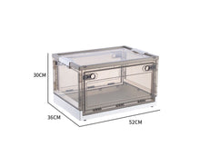 Lade das Bild in den Galerie-Viewer, Faltbare Kunststoff-Aufbewahrungsbox, Organizer Ideal zum Aufbewahren von Büchern, Kleidung, Spielzeug, Bettzeug oder als Schuhkarton (45L, Weiß)