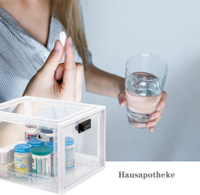 Lade das Bild in den Galerie-Viewer, Medikamenten Aufbewahrungbox , Abschließbare Durchsichtige Box für Handys, Süßigkeiten, Snack , Persönlicher Safe Persönlicher Safe Faltbar