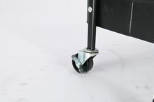 Lade das Bild in den Galerie-Viewer, Kleiderständer auf Rollen,Kleiderstange mit2Korbböden,2Kunststoffbügel«, (RT152BK), Geeignet für Schlafzimmer, Wohnzimmer, Flur zu Hause und das Büro