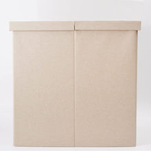 Lade das Bild in den Galerie-Viewer, Doppel-Wäschekorb mit Deckel, Innenfächern,und abnehmbaren Wäschesäcke Faltbar,Schmutziger Kleiderkorb,Schlafsaal, Raumaufbewahrung für Schlafzimmer, Badezimmer 115L