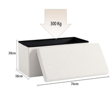 Lade das Bild in den Galerie-Viewer, Sitzhocker Sitzwürfel mit Stauraum Samt Fußbank Truhen , faltbar (76cm)
