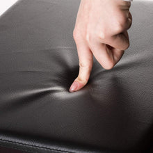 Lade das Bild in den Galerie-Viewer, Stauraum Fußhocker, Aufbewahrungsbox faltbar belastbar bis 300 kg, 38 x 38 x 38 cm,Aus MDF-Platte und Kunstleder.(Schwarz)