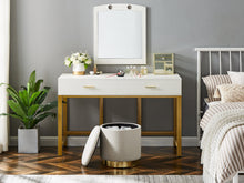 Lade das Bild in den Galerie-Viewer, Hocker Zylindrischer Samthocker mit Stauraum rund, Polsterhocker kleiner,Fußbank Hocker ,Maximale Belastung 150kg,Größe 37x37x41.5cm(Beige)