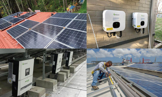 GROWATT ON GRID SOLAR INVERTER EINPHASIGE 1500W 2000W 2500W 3000W MPPT
