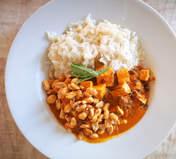 Schnelles Süßkartoffel-Curry mit Reis – Indisch in 35 Minuten