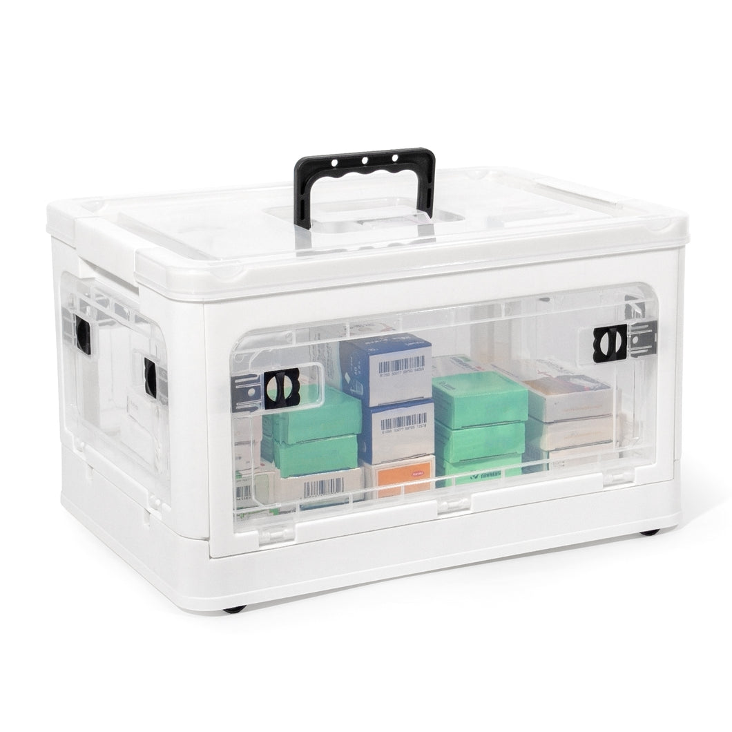 Aufbewahrungsbox mit Deckel 25L, Medizinbox, Storage Boxes, Kisten Aufbewahrung, Transparente Plastikbox