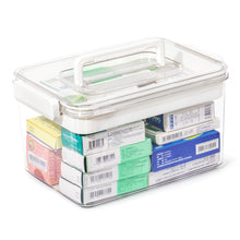 Lade das Bild in den Galerie-Viewer, Medikamenten Aufbewahrung, Medizinbox, Hausapotheke Box, Apothekenbox, Medizinkoffer Groß 28cm
