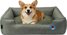 Lade das Bild in den Galerie-Viewer, Hundebett für mittelgroße &amp; Grosse Hunde,Dicker Hundekissen, ergonomisches Hundebetten mit abnehmbarem Bezug, kratzfestes &amp; wasserdichtes Hundekorb, Hundekörbchen waschbar
