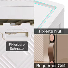 Lade das Bild in den Galerie-Viewer, 33L x 1, Faltbare Aufbewahrungsbox mit Deckel,Aufbewahrungsregal mit Boxen,Stapelboxen,Kunststoffbox
