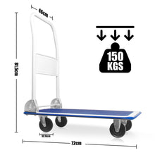 Lade das Bild in den Galerie-Viewer, Transportwagen klappbar Plattformwagen Transportkarre klappbar Plattenwagen klappbar 150 kg Tragkraft Rollwagen klappbar Transport Trolley Transport Wagen Transporthilfe
